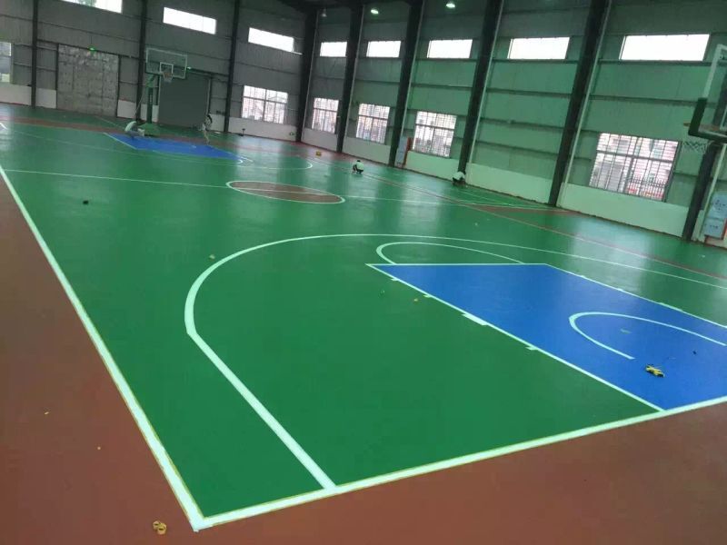 晉江室內硅PU籃球場
